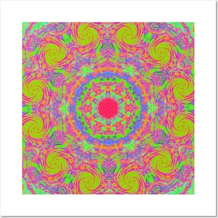 CyclonesMandala Posters and Art